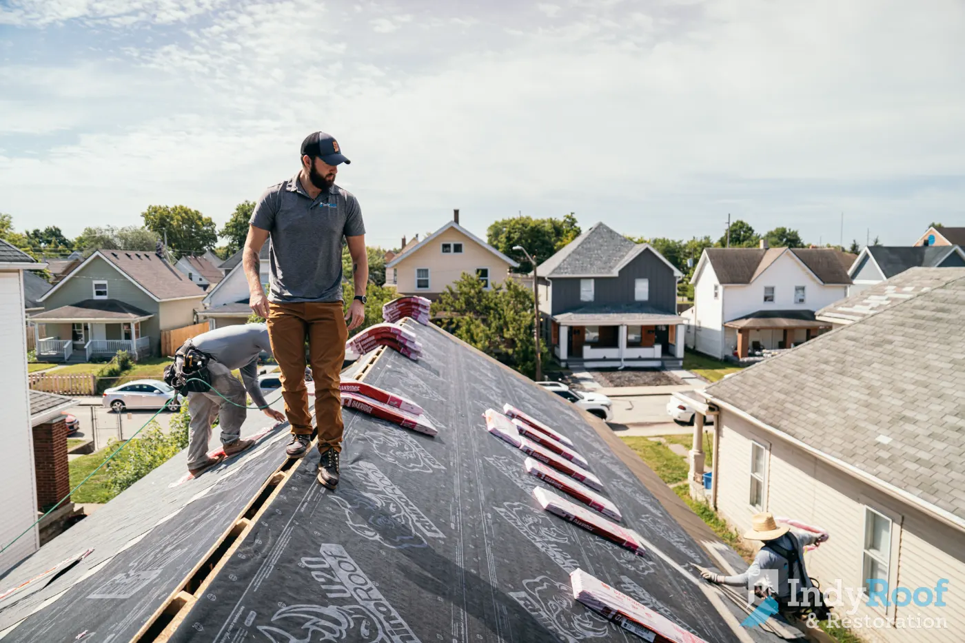 Commercial roof inspection documented in The Hawthorns
